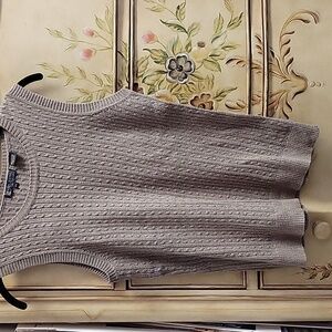 Sleevless sweater, color - oat, ps
